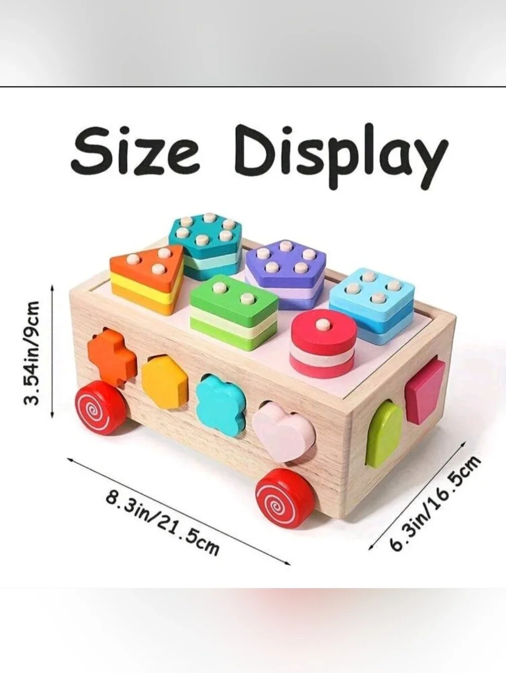 Local 1 Piece Shape Number Matching Intelligence Car Toy Color Recognition Build